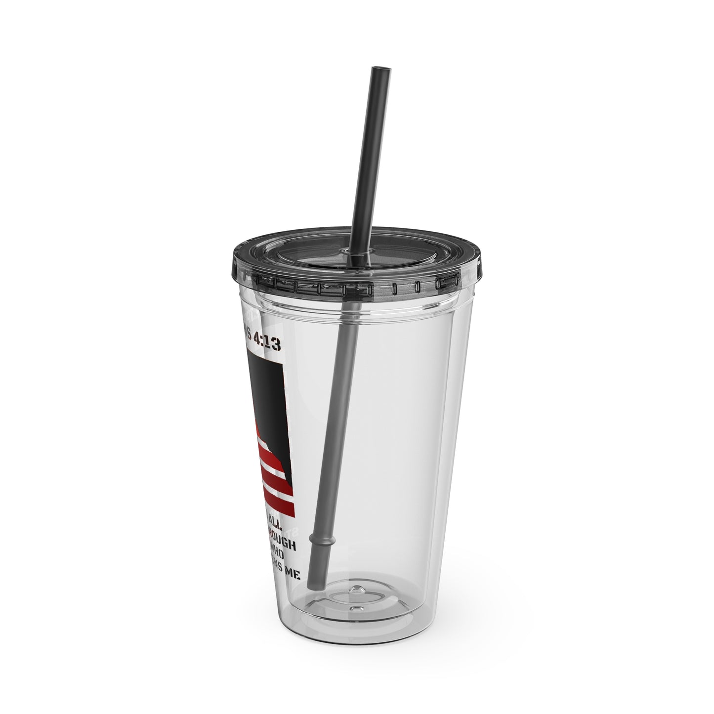 I Can Do All Things Tumbler with Straw, 16oz