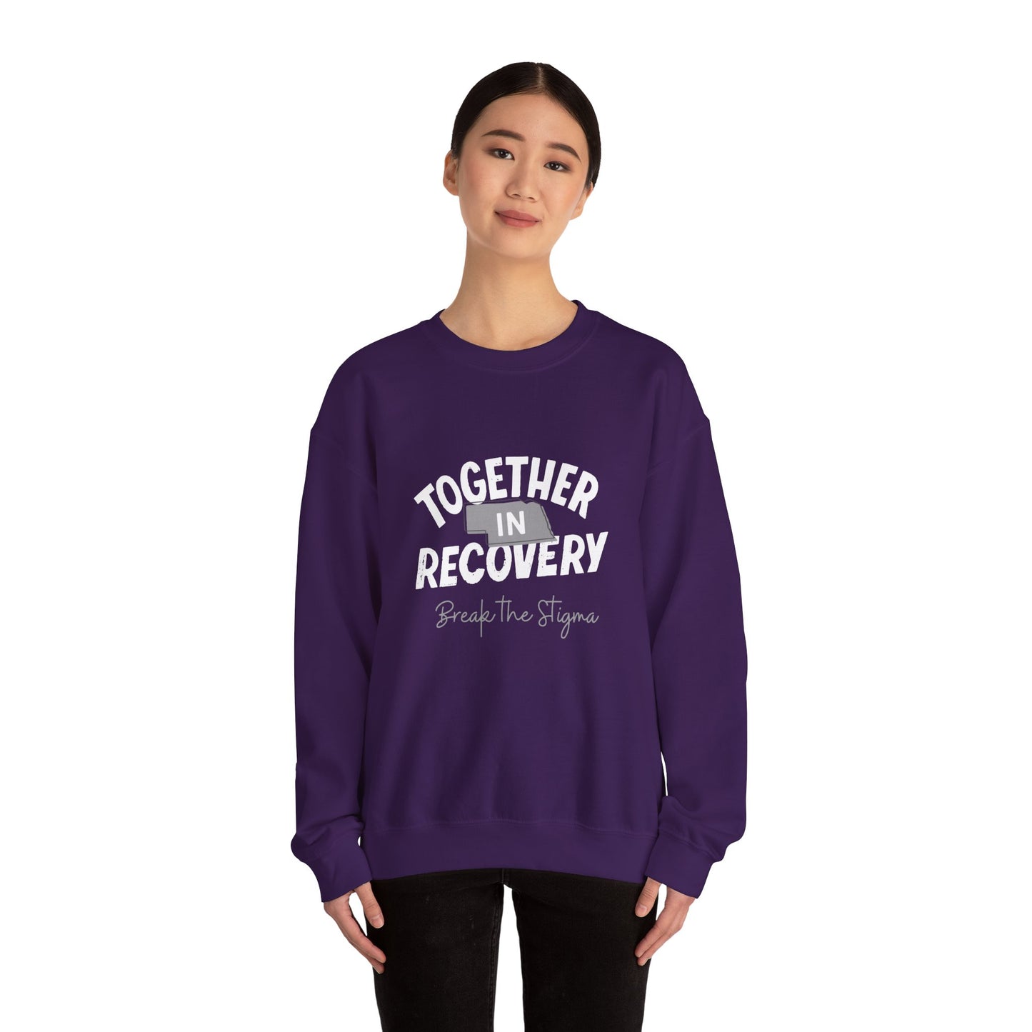 Together in Recovery (Nebraska) Unisex Heavy Blend™ Crewneck Sweatshirt