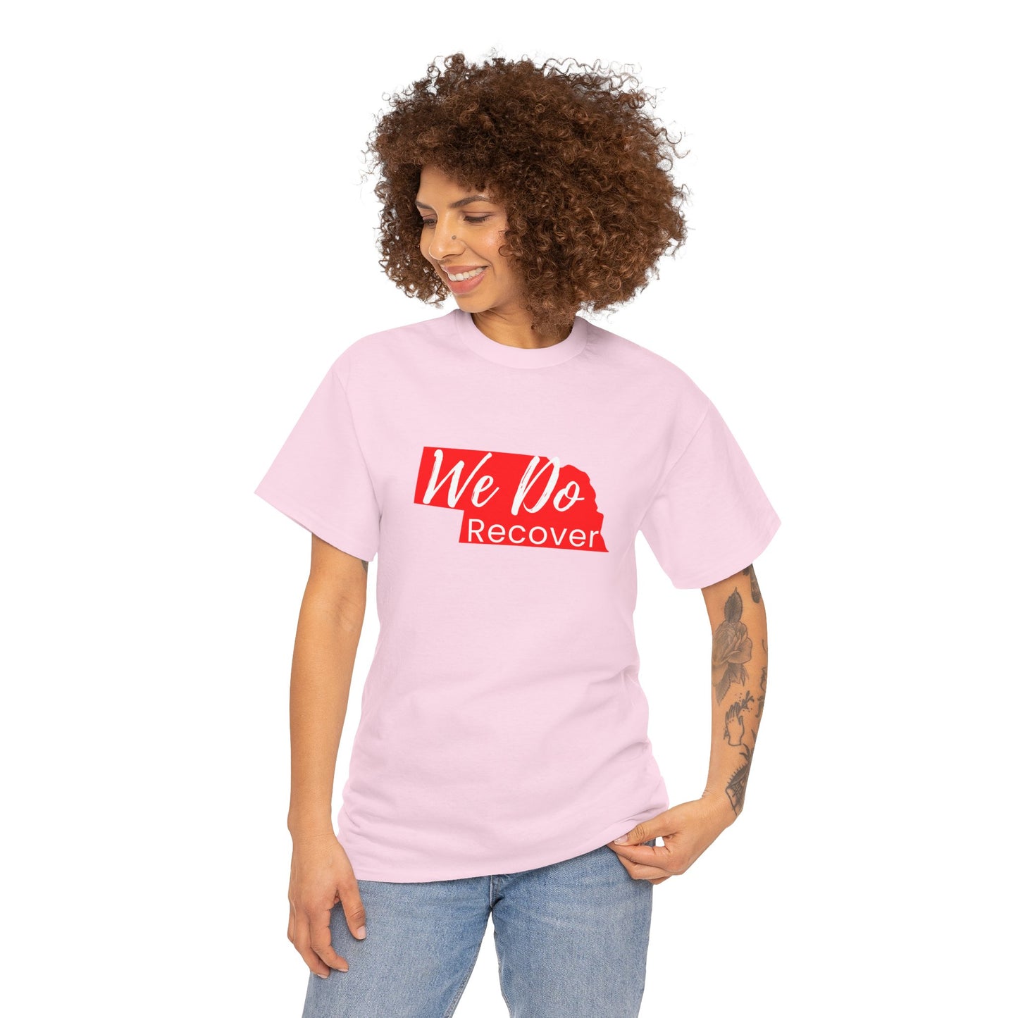 We Do Recover (Nebraska) Unisex Heavy Cotton Tee