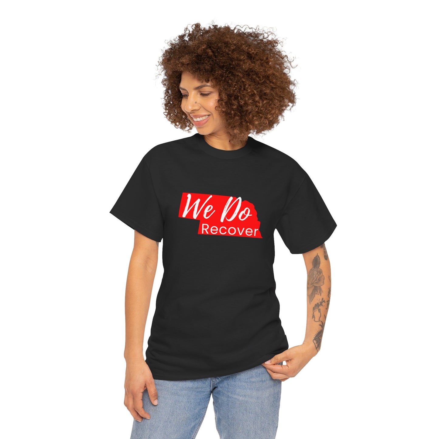 We Do Recover (Nebraska) Unisex Heavy Cotton Tee