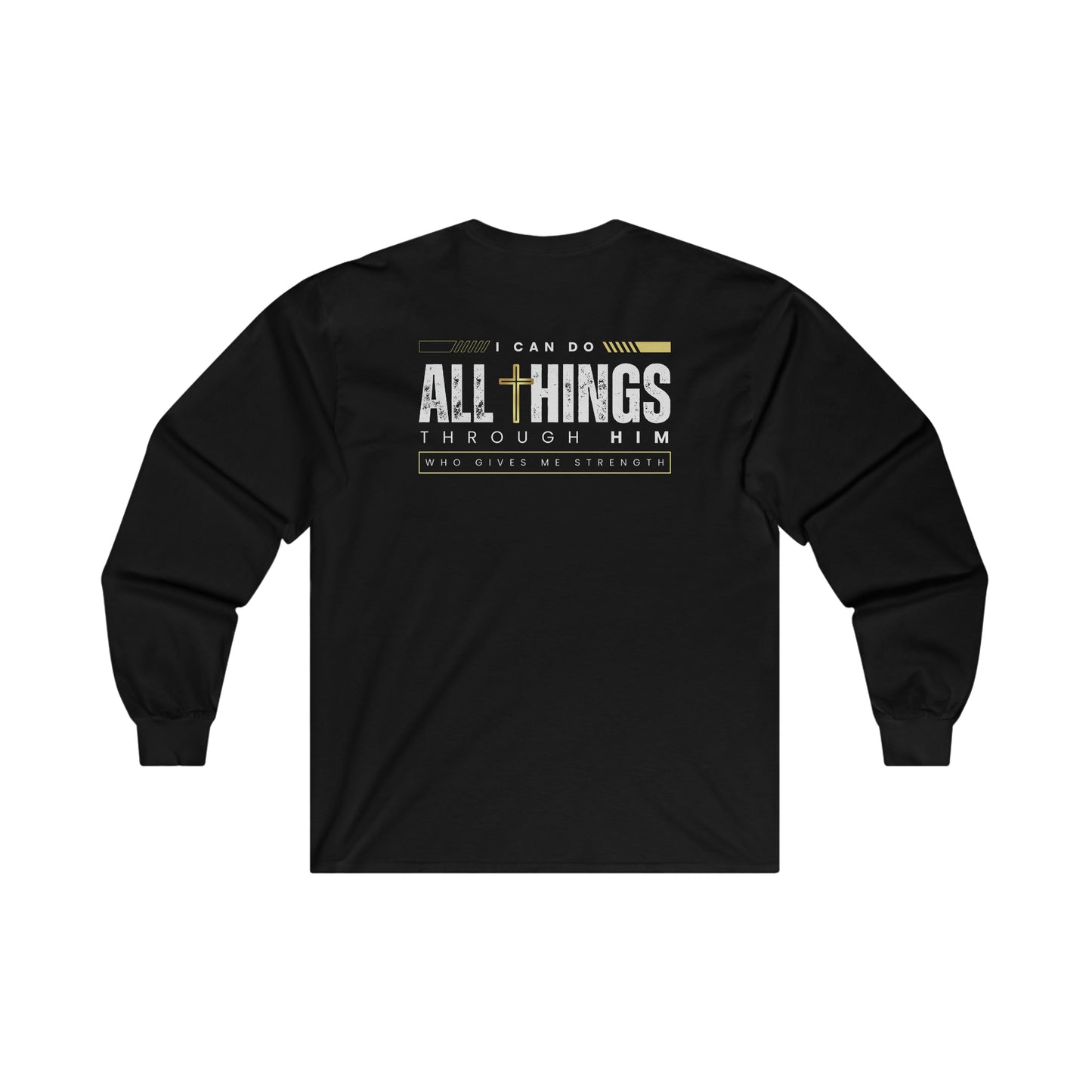 4:13 Ultra Cotton Long Sleeve Tee in Black