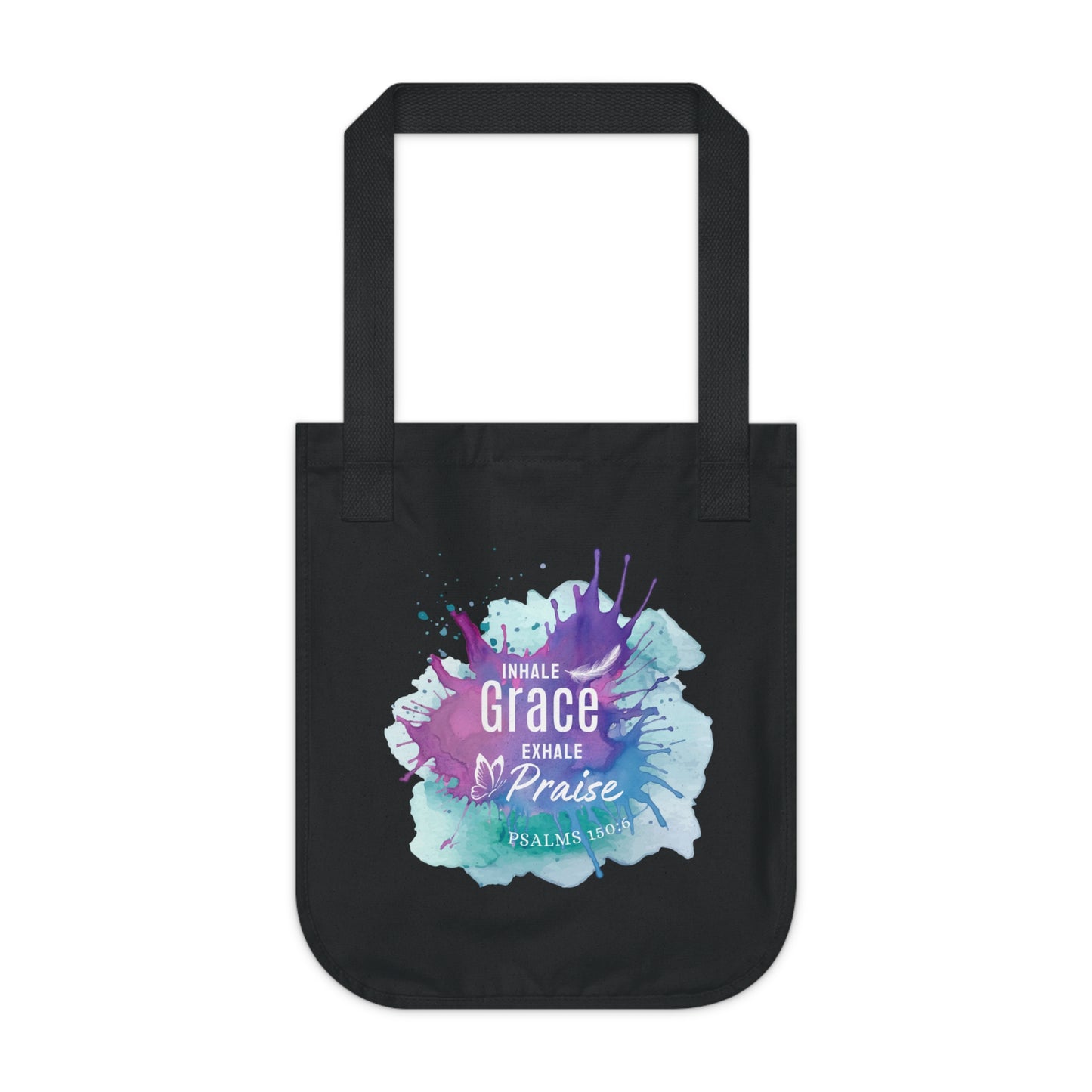 Psalm 150:6 Organic Canvas Tote Bag