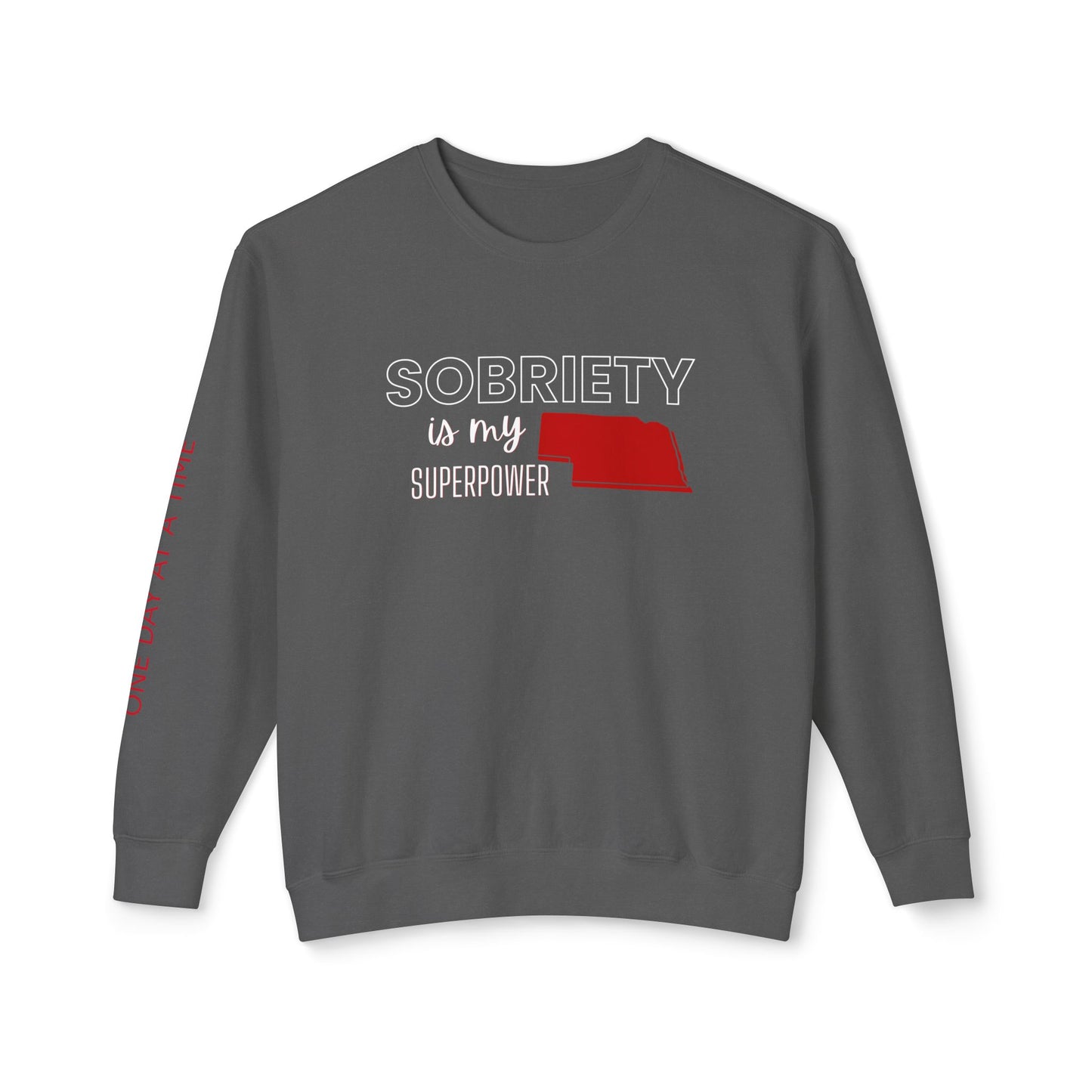 Sobriety (Nebraska) Unisex Lightweight Crewneck Sweatshirt