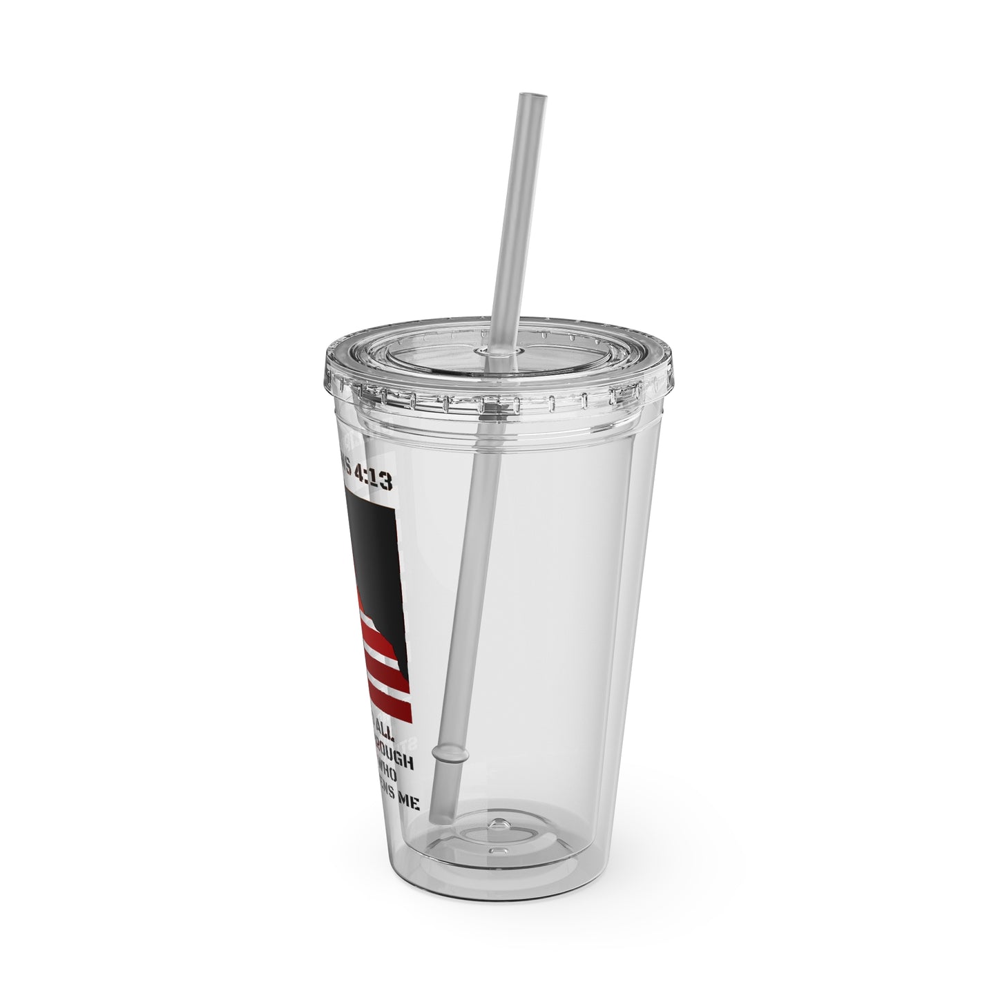 I Can Do All Things Tumbler with Straw, 16oz