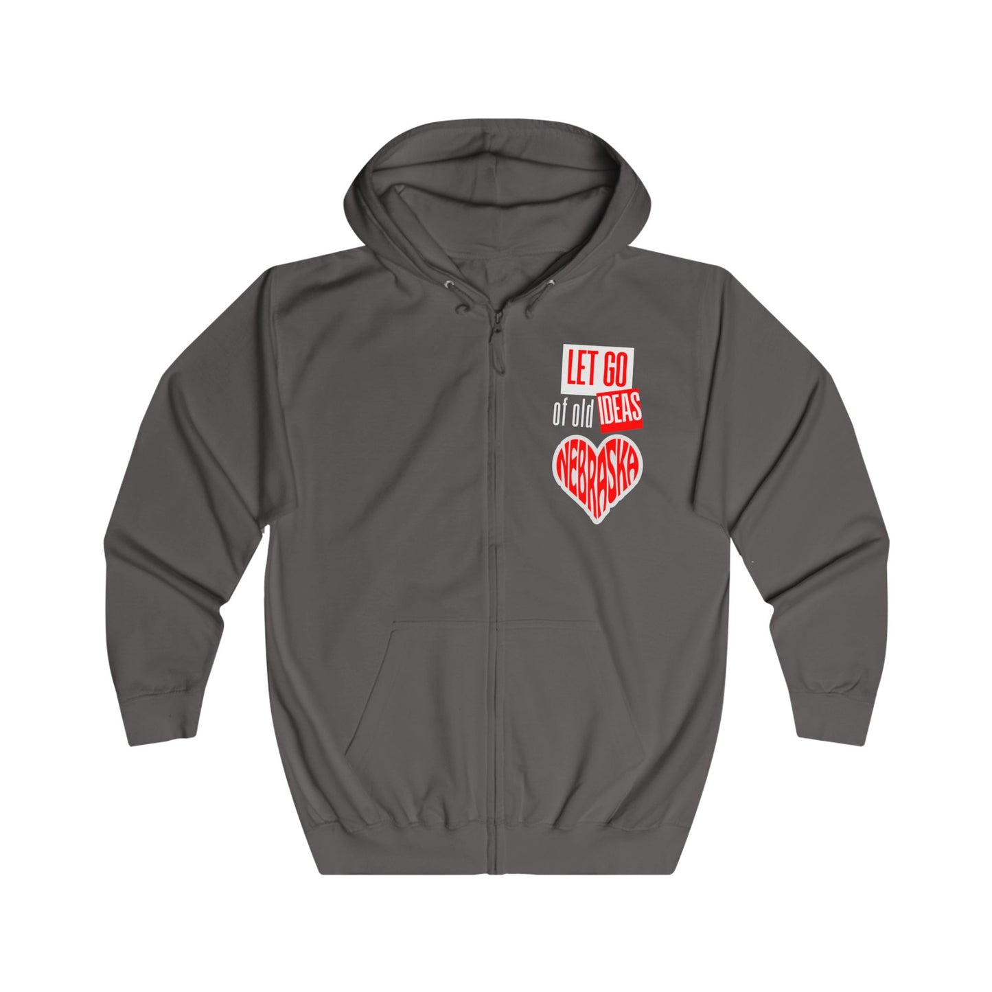 Nebraska Unisex Full Zip Hoodie