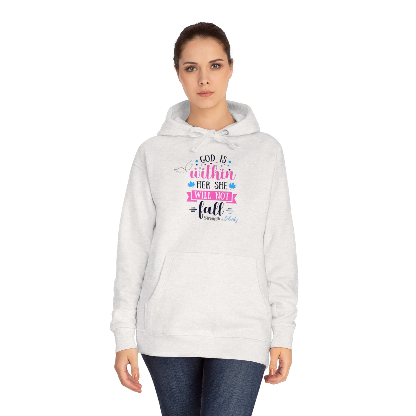 God is Within Her Unisex Fleece Hoodie