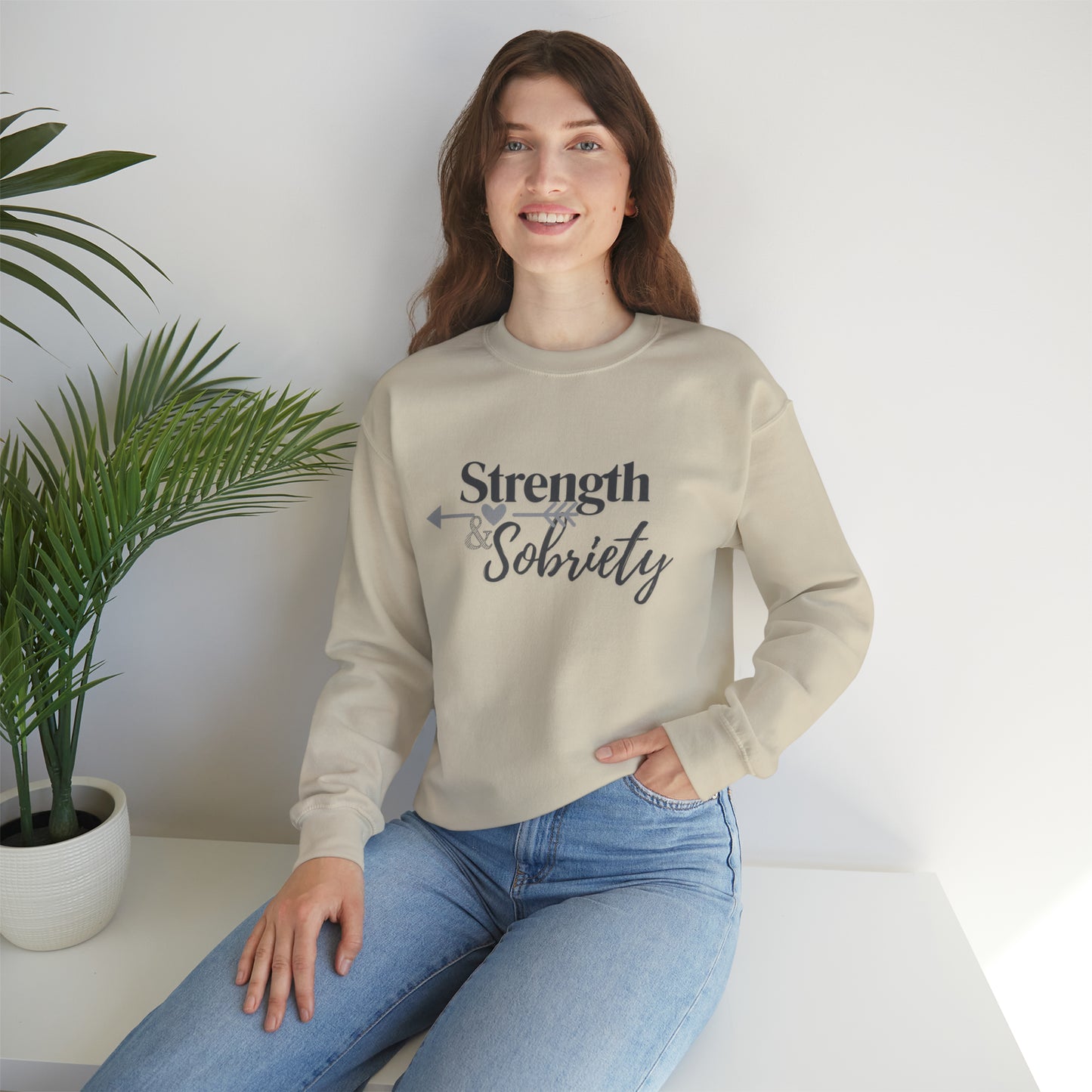 Strength & Sobriety Unisex Heavy Blend™ Crewneck Sweatshirt