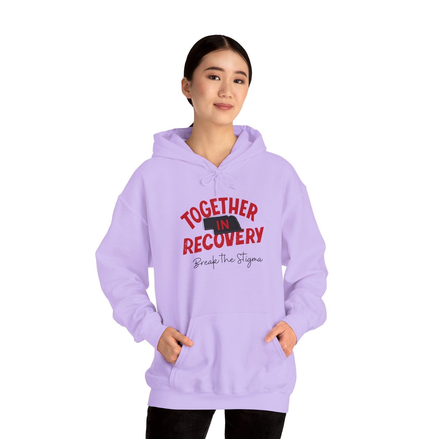 Together in Recovery (Nebraska) Unisex Heavy Blend™ Hooded Sweatshirt