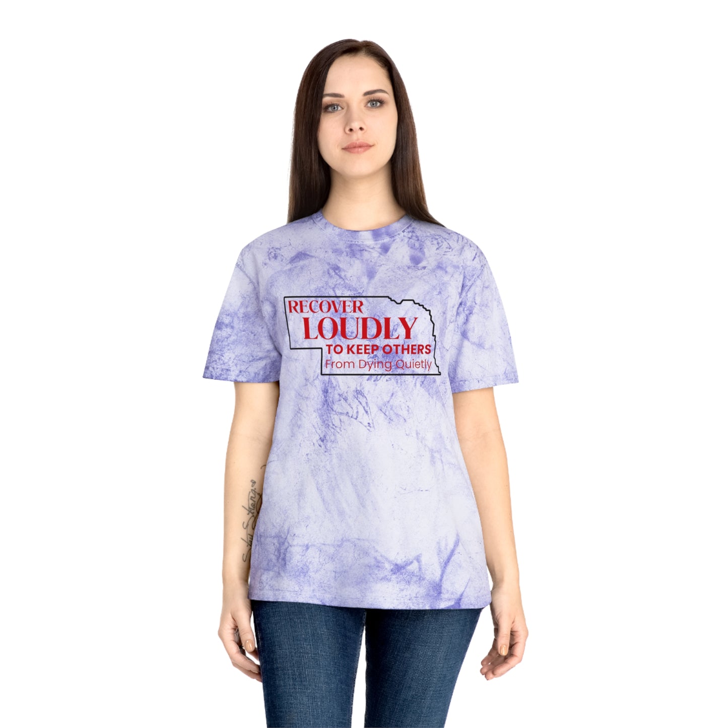 Recover Loudly (Nebraska) Unisex Color Blast T-Shirt