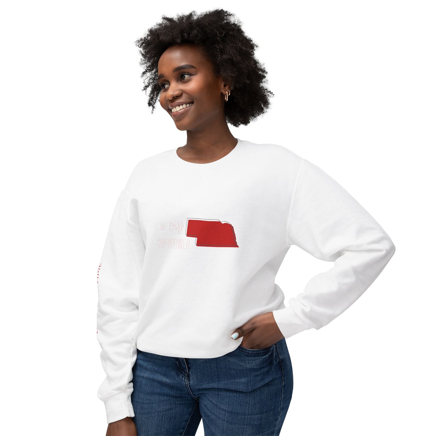 Sobriety (Nebraska) Unisex Lightweight Crewneck Sweatshirt