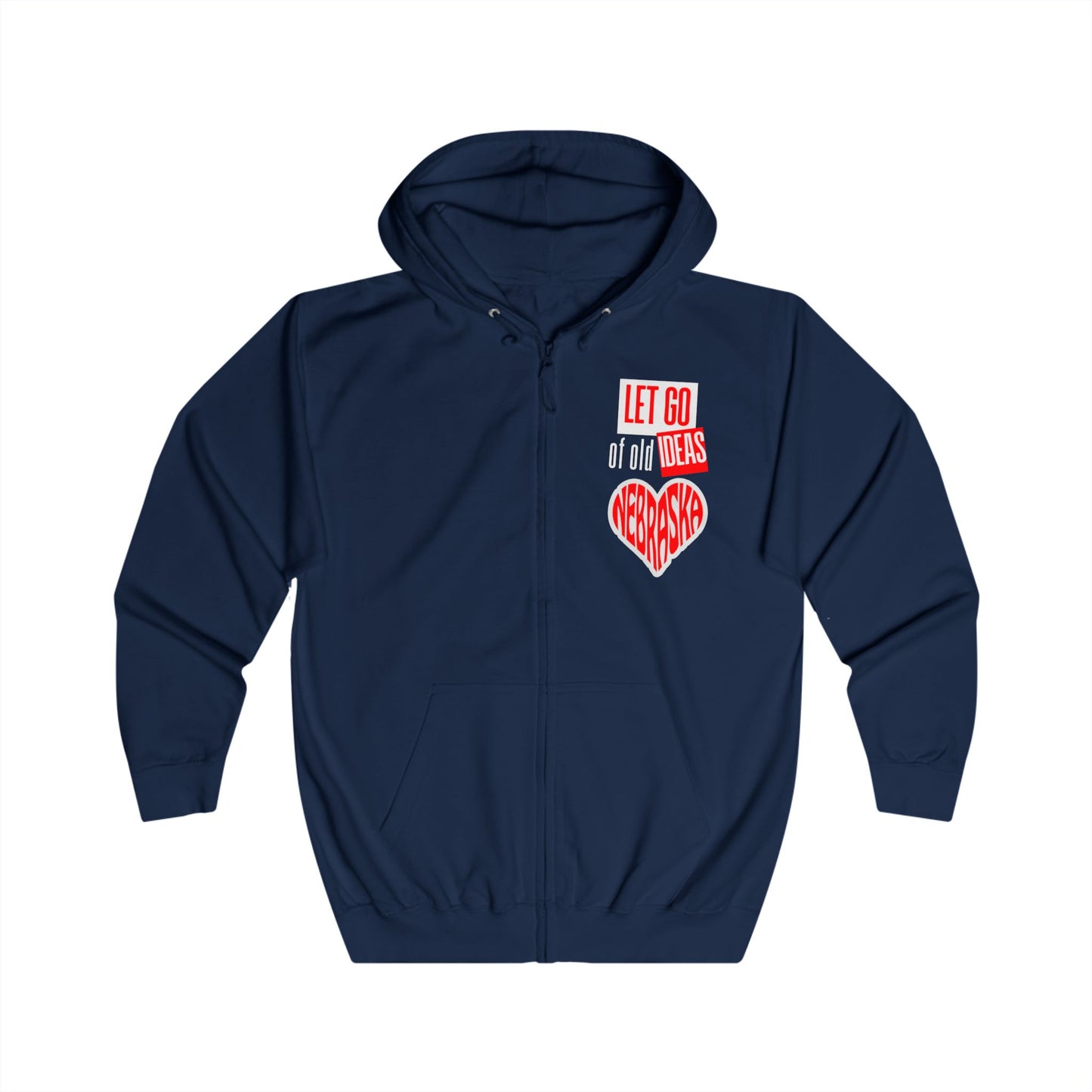 Nebraska Unisex Full Zip Hoodie