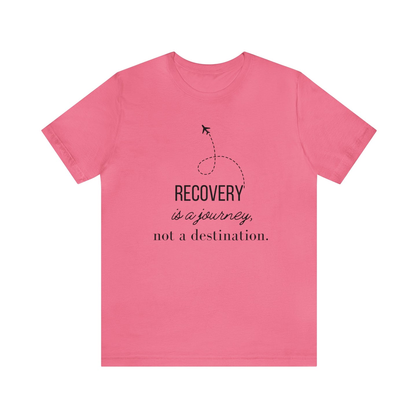 Recovery is a Journey Unisex Jersey Short Sleeve Tee