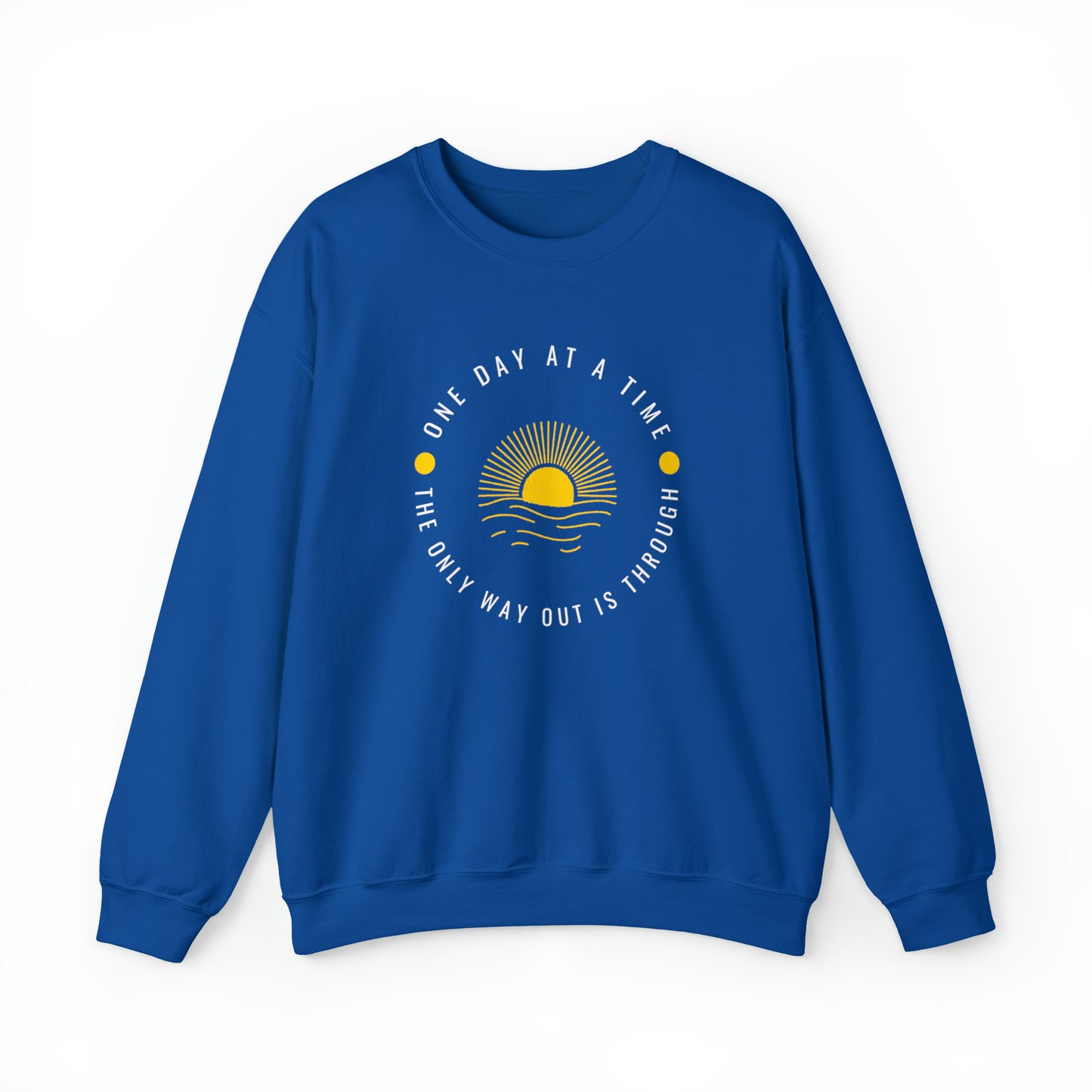 One Day at a Time Unisex Heavy Blend™ Crewneck Sweatshirt