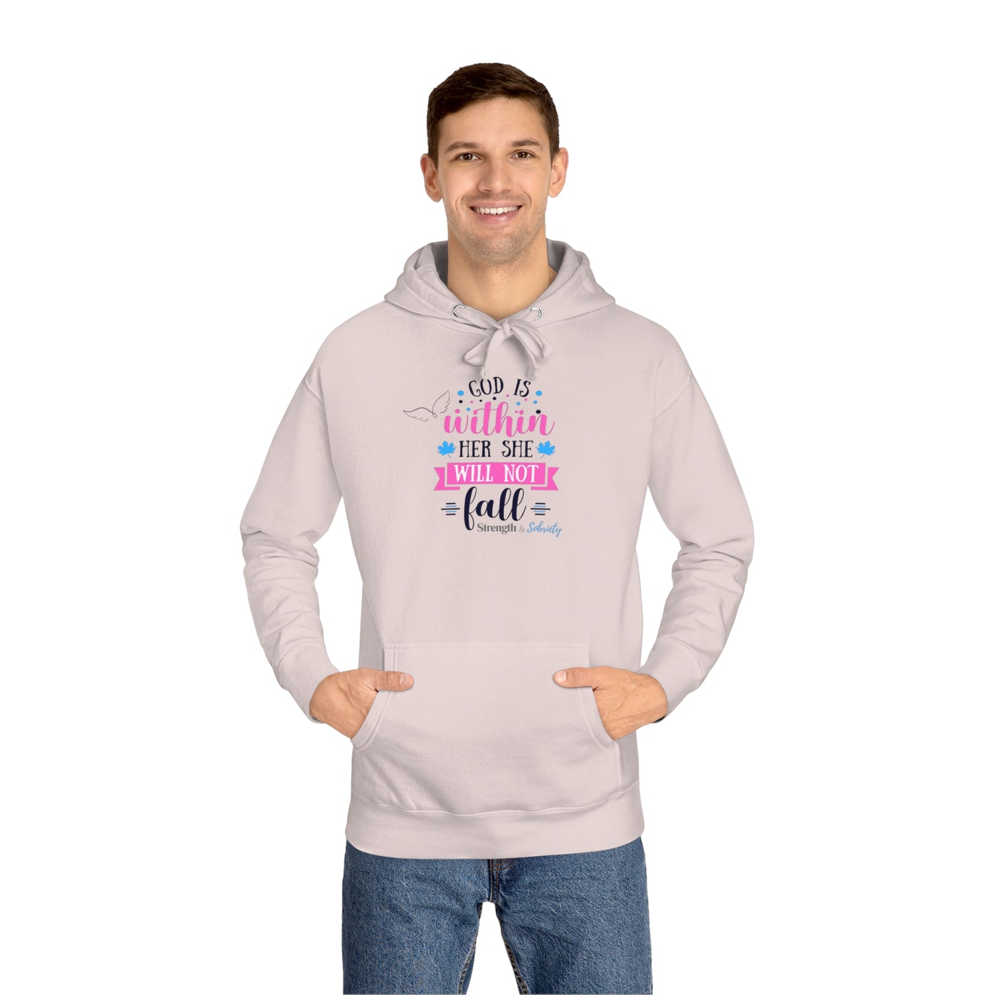 God is Within Her Unisex Fleece Hoodie