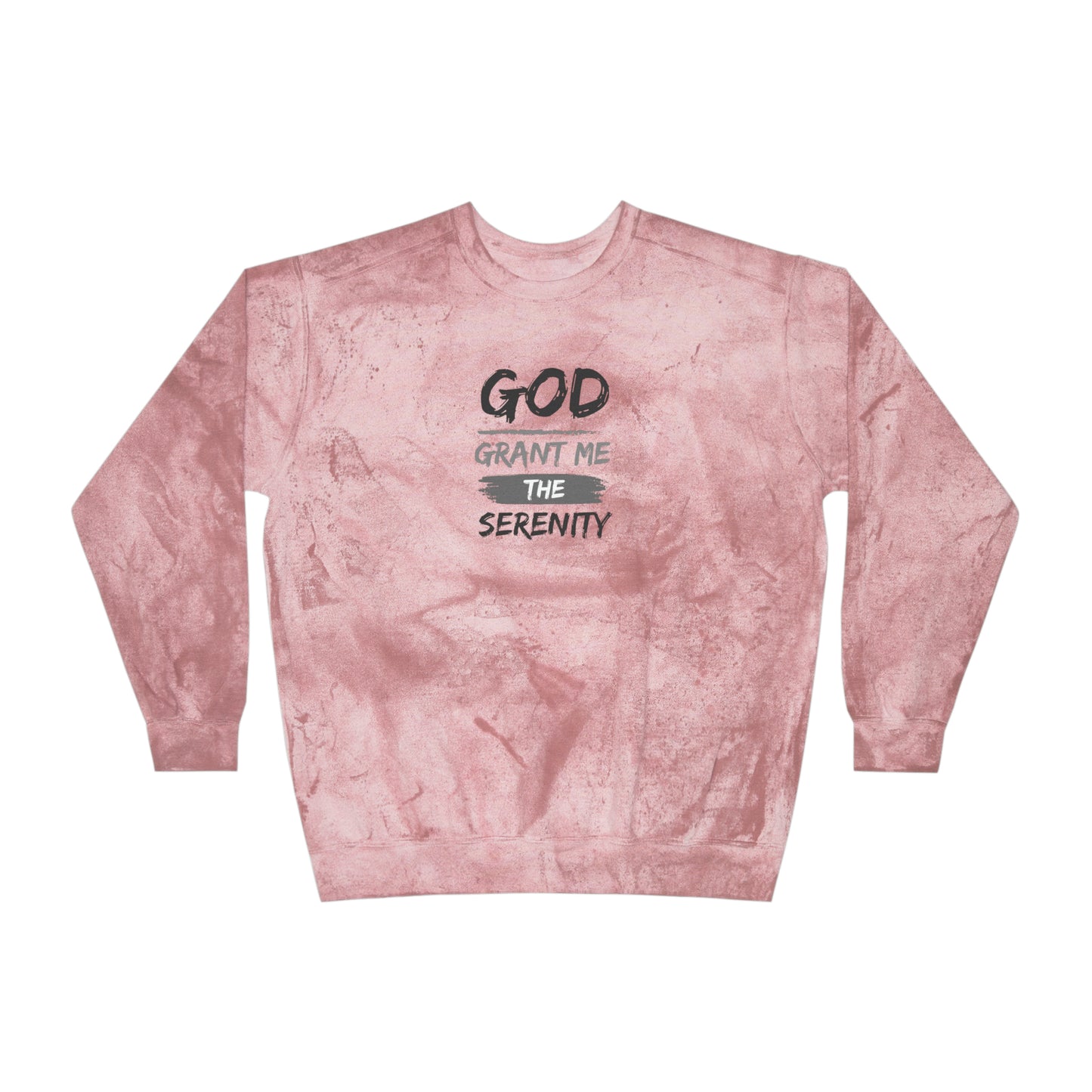 God Grant Me Unisex Color Blast Crewneck Sweatshirt