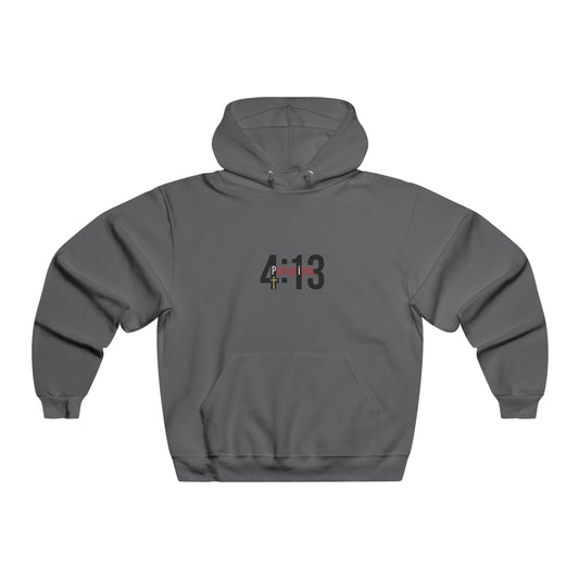 4:13 Men's NUBLEND® Gray Hooded Sweatshirt