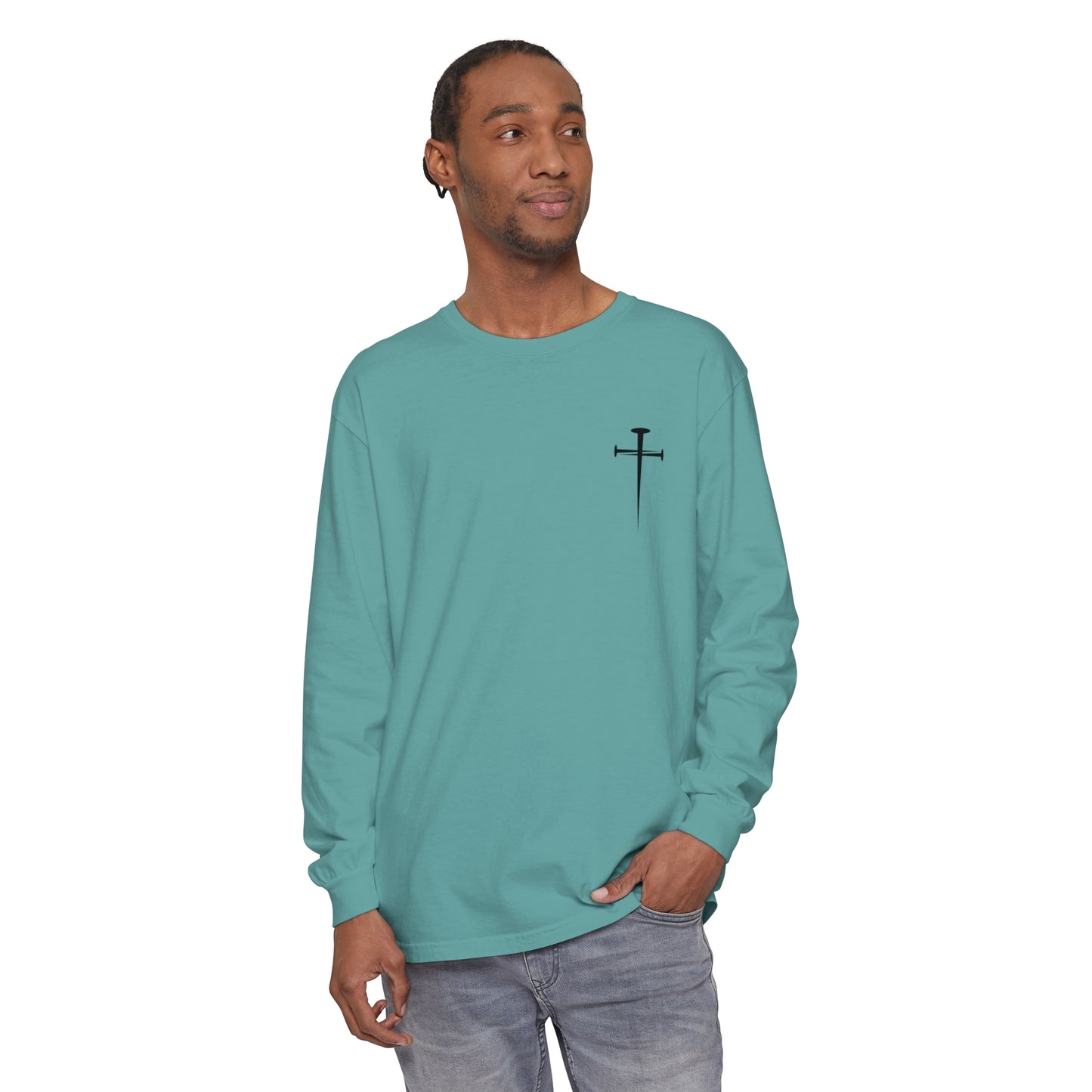 Philippians 4:13 Unisex Garment-dyed Long Sleeve T-Shirt