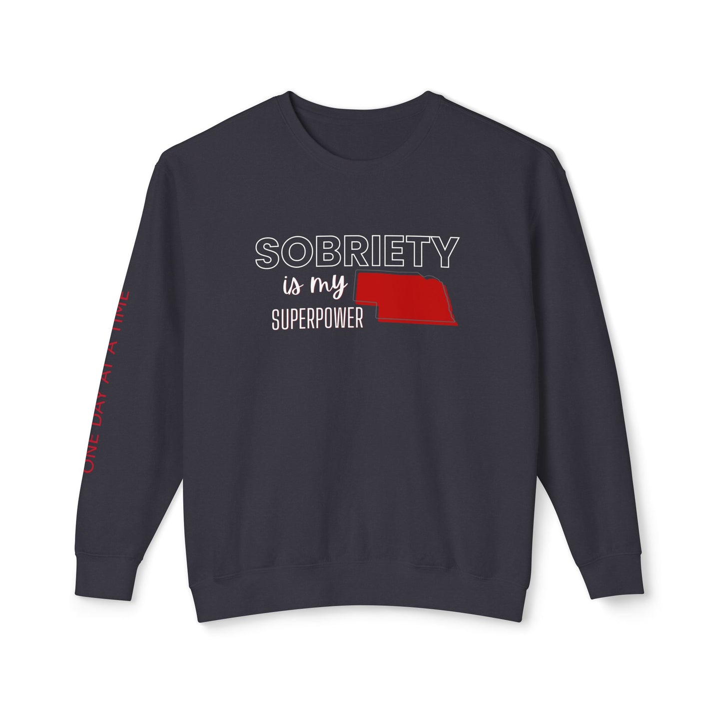 Sobriety (Nebraska) Unisex Lightweight Crewneck Sweatshirt