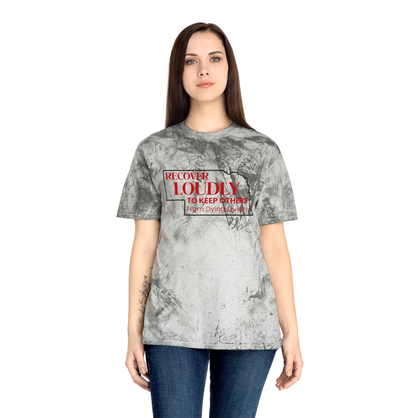 Recover Loudly (Nebraska) Unisex Color Blast T-Shirt