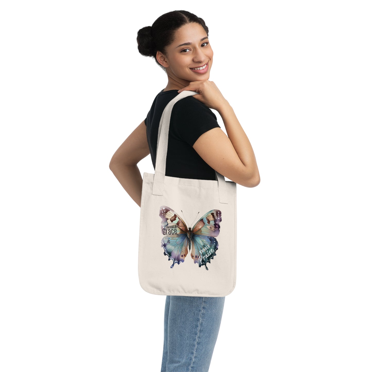 Psalm 150:6 Organic Canvas Tote Bag