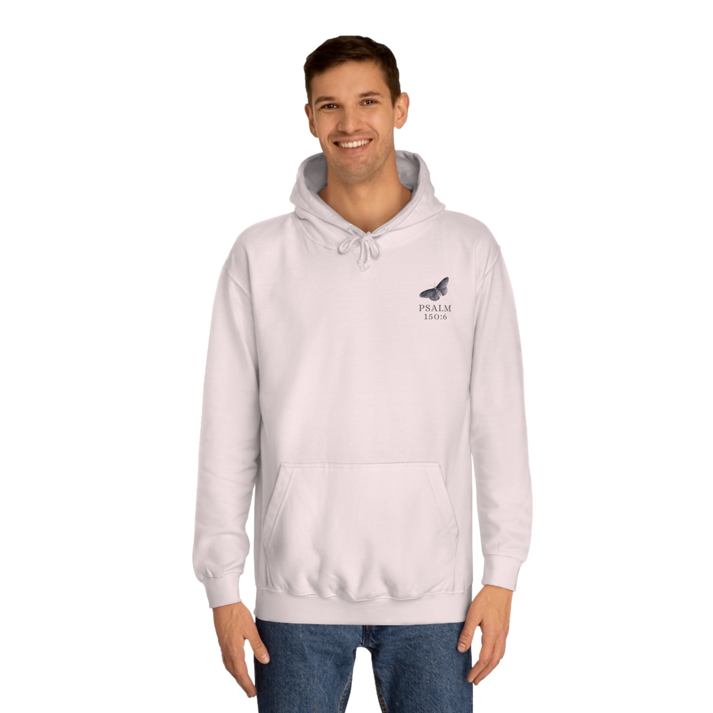 Psalm 150:6 on Light Unisex Hoodie