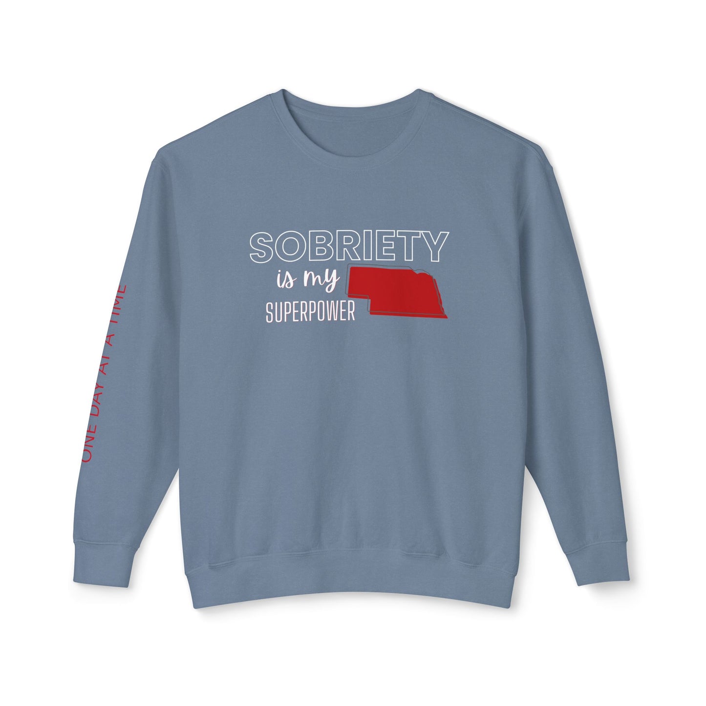 Sobriety (Nebraska) Unisex Lightweight Crewneck Sweatshirt