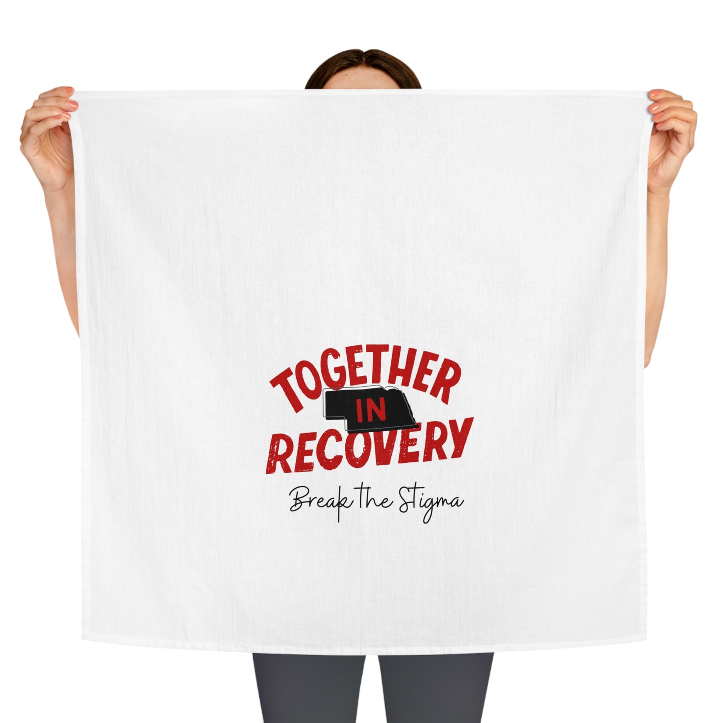 Together in Recovery (Nebraska) Tea Towel