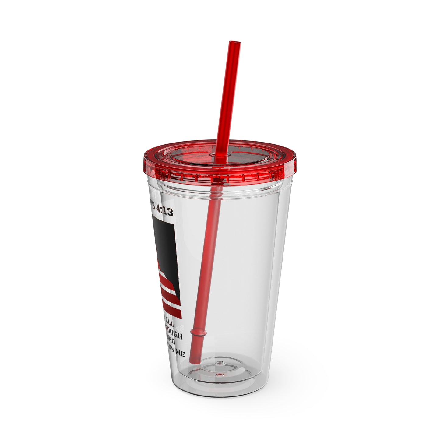 I Can Do All Things Tumbler with Straw, 16oz