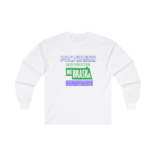 Progress Over Perfection (NE) Unisex Ultra Cotton Long Sleeve Tee