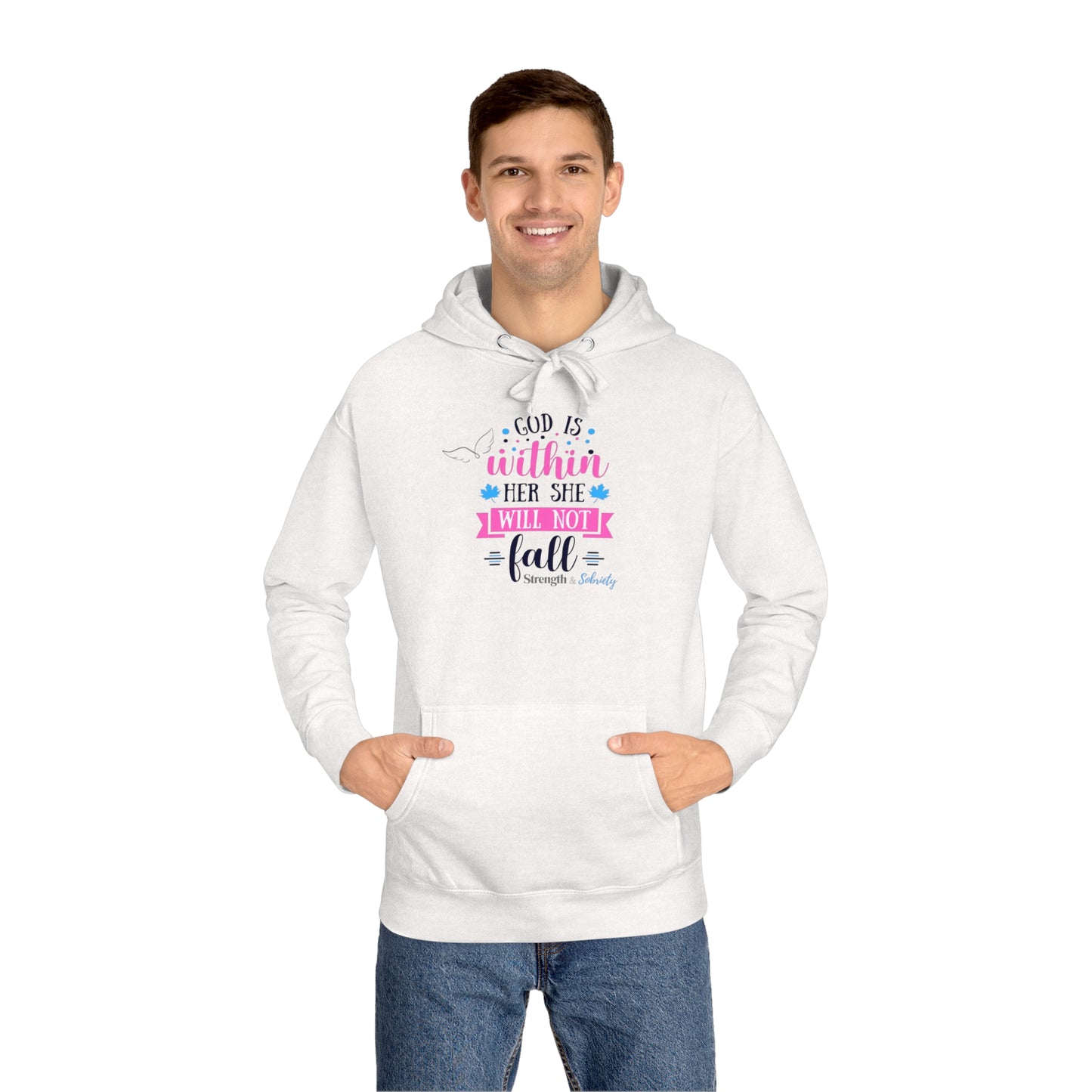 God is Within Her Unisex Fleece Hoodie