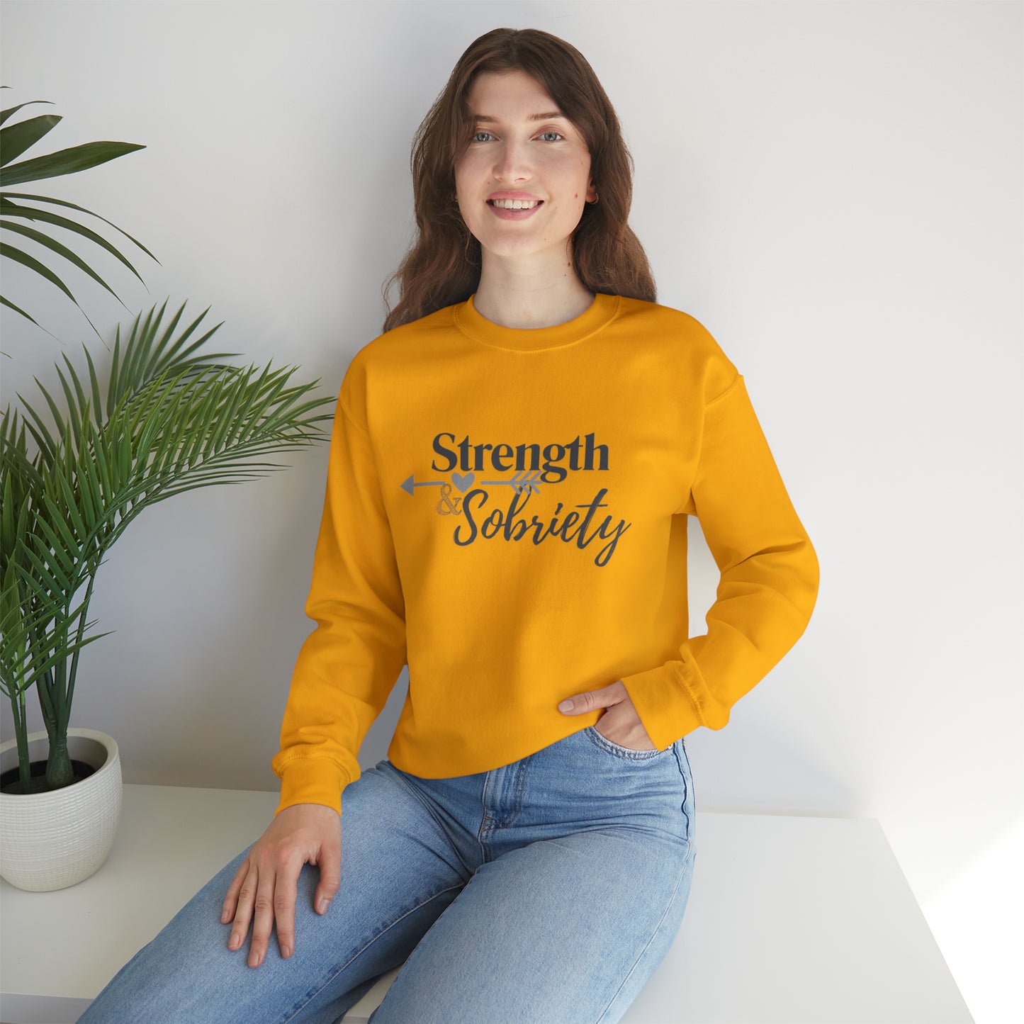 Strength & Sobriety Unisex Heavy Blend™ Crewneck Sweatshirt