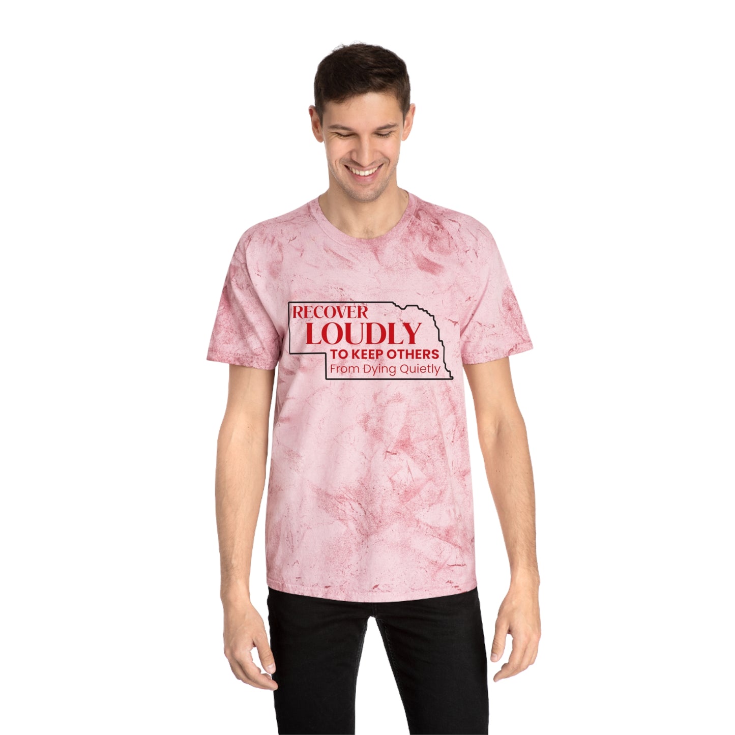 Recover Loudly (Nebraska) Unisex Color Blast T-Shirt