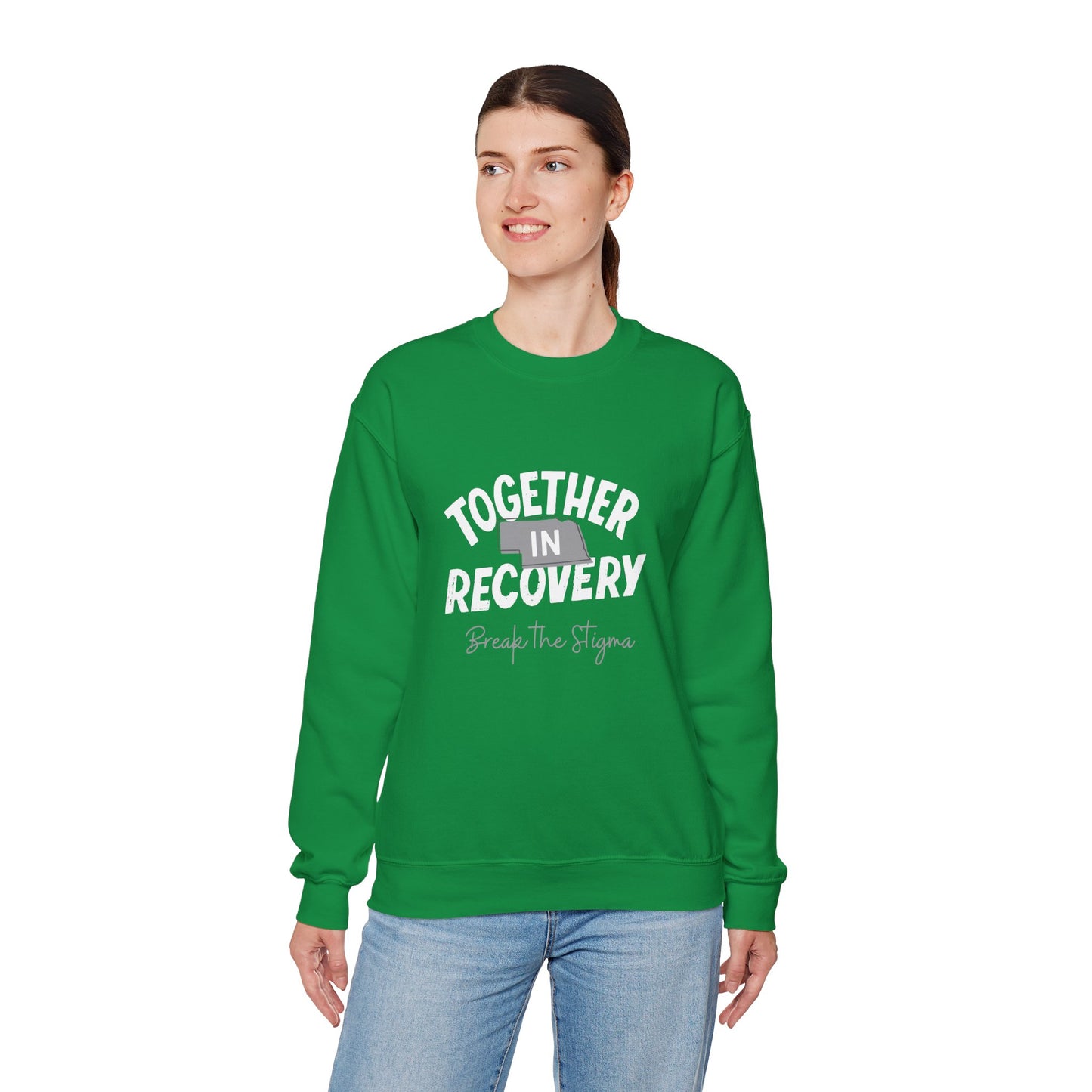 Together in Recovery (Nebraska) Unisex Heavy Blend™ Crewneck Sweatshirt