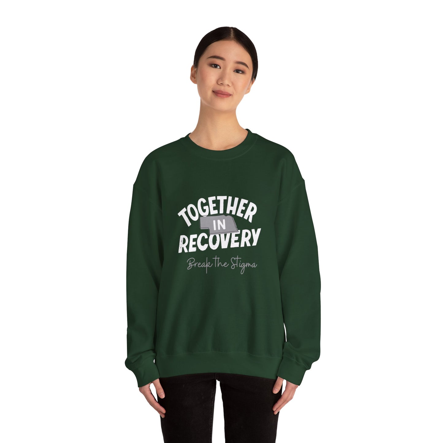 Together in Recovery (Nebraska) Unisex Heavy Blend™ Crewneck Sweatshirt