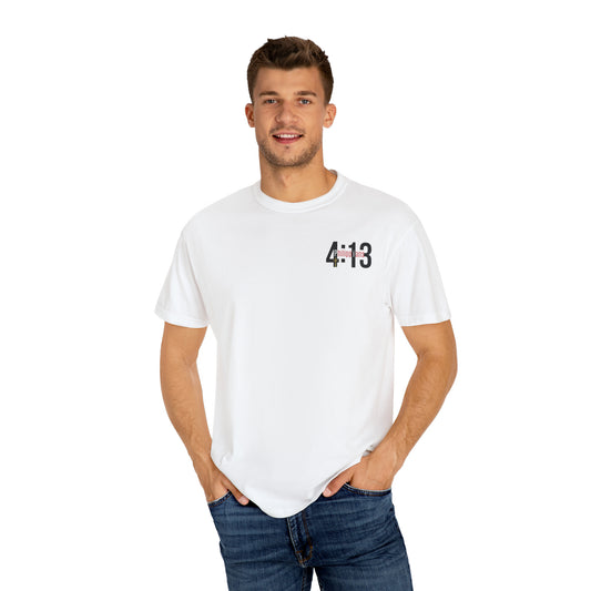 4:13 Unisex Garment-Dyed T-shirt on light colors