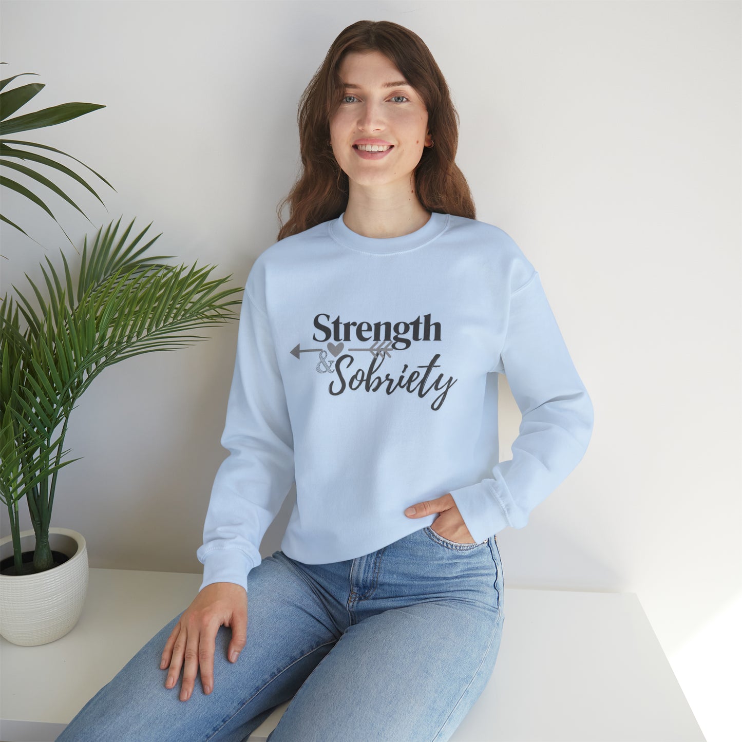 Strength & Sobriety Unisex Heavy Blend™ Crewneck Sweatshirt