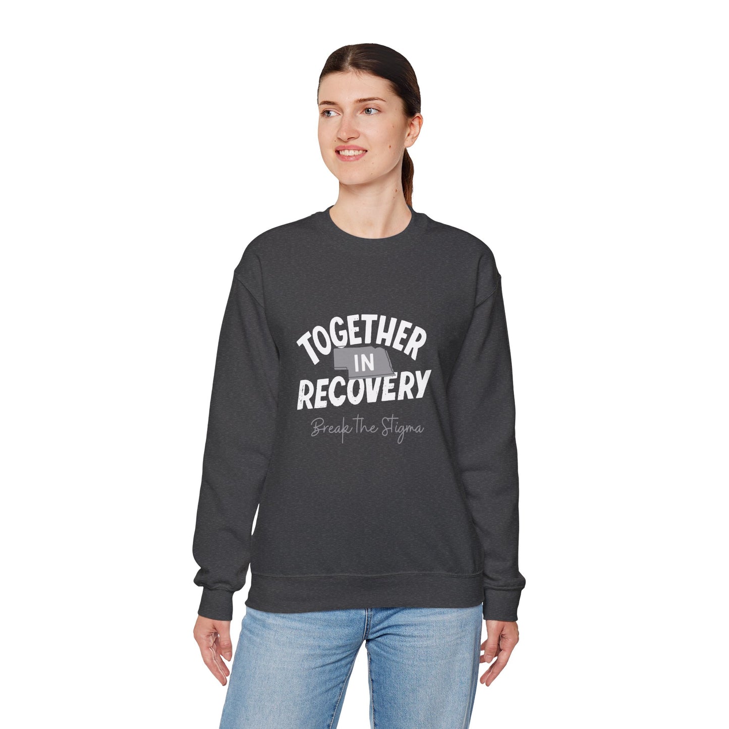 Together in Recovery (Nebraska) Unisex Heavy Blend™ Crewneck Sweatshirt