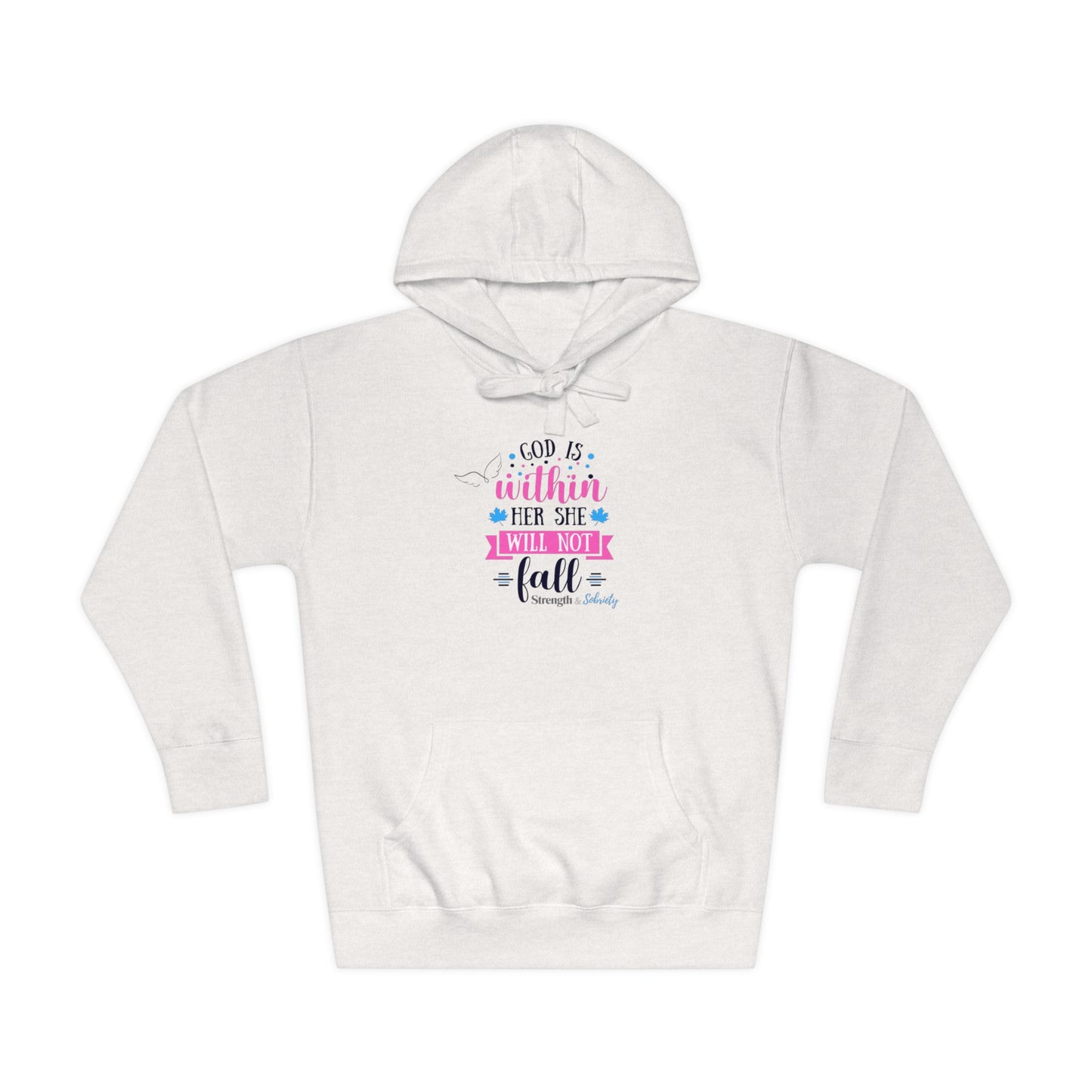 God is Within Her Unisex Fleece Hoodie