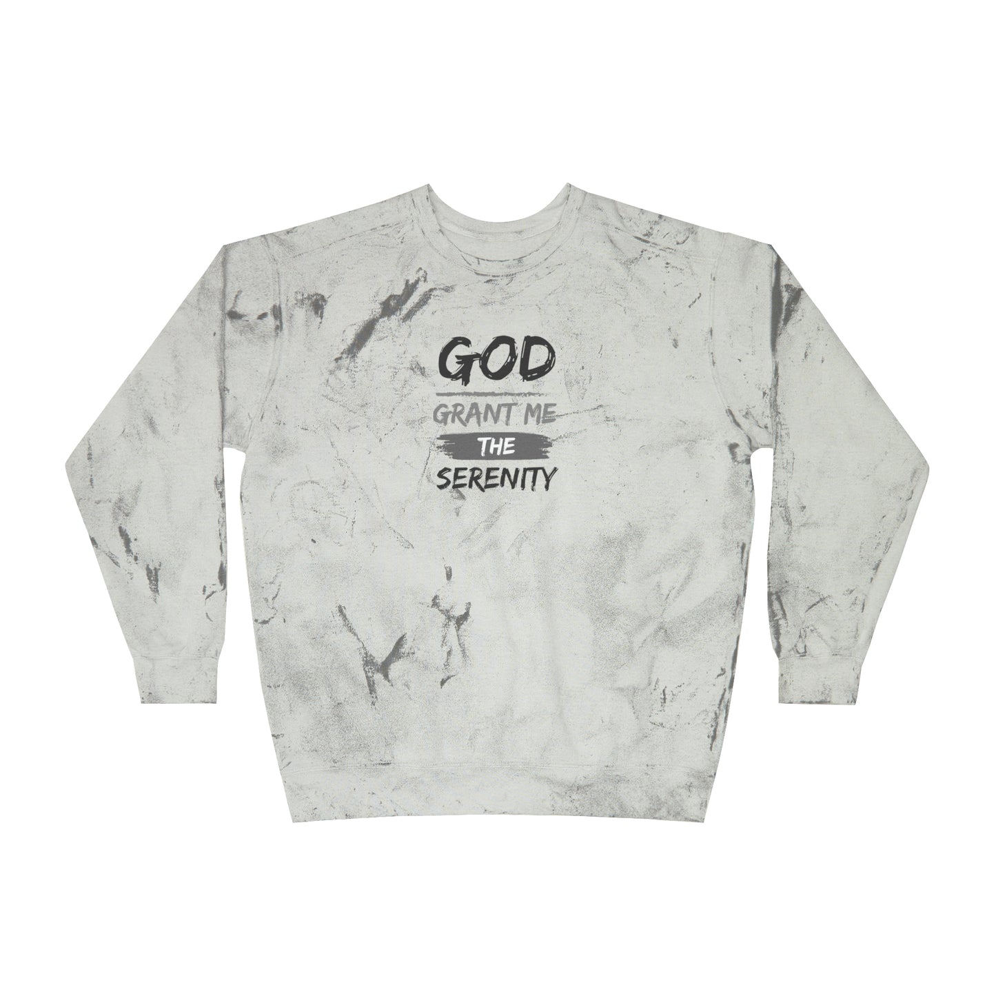 God Grant Me Unisex Color Blast Crewneck Sweatshirt