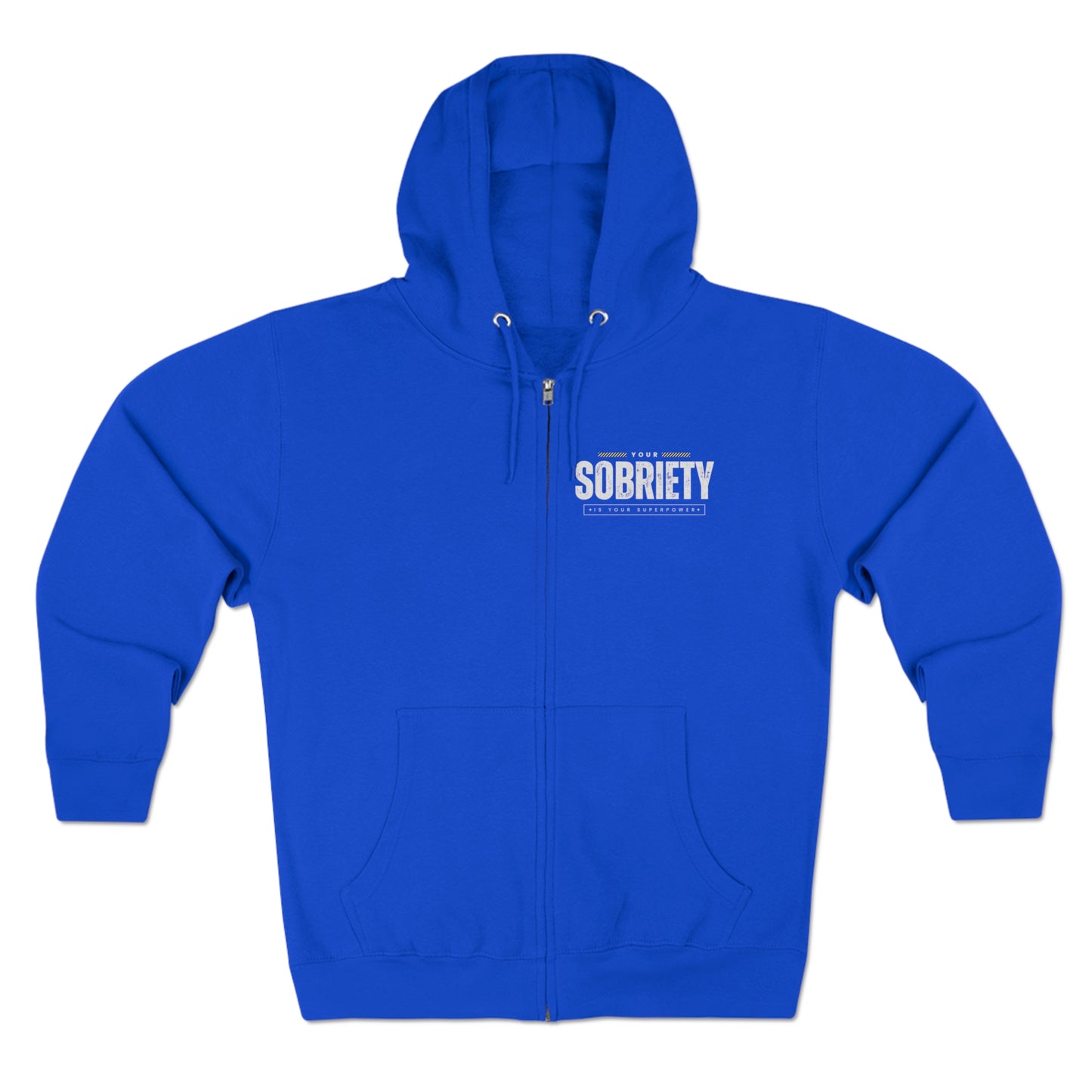 Sobriety Unisex Premium Full Zip Hoodie