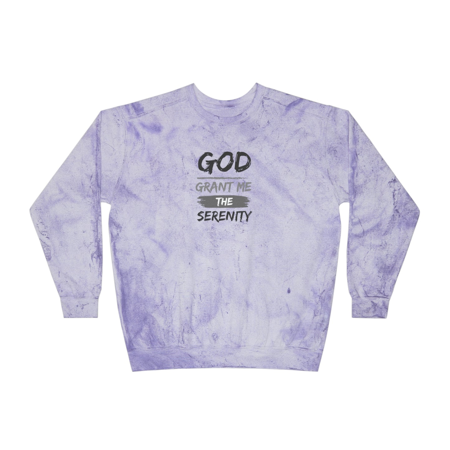 God Grant Me Unisex Color Blast Crewneck Sweatshirt