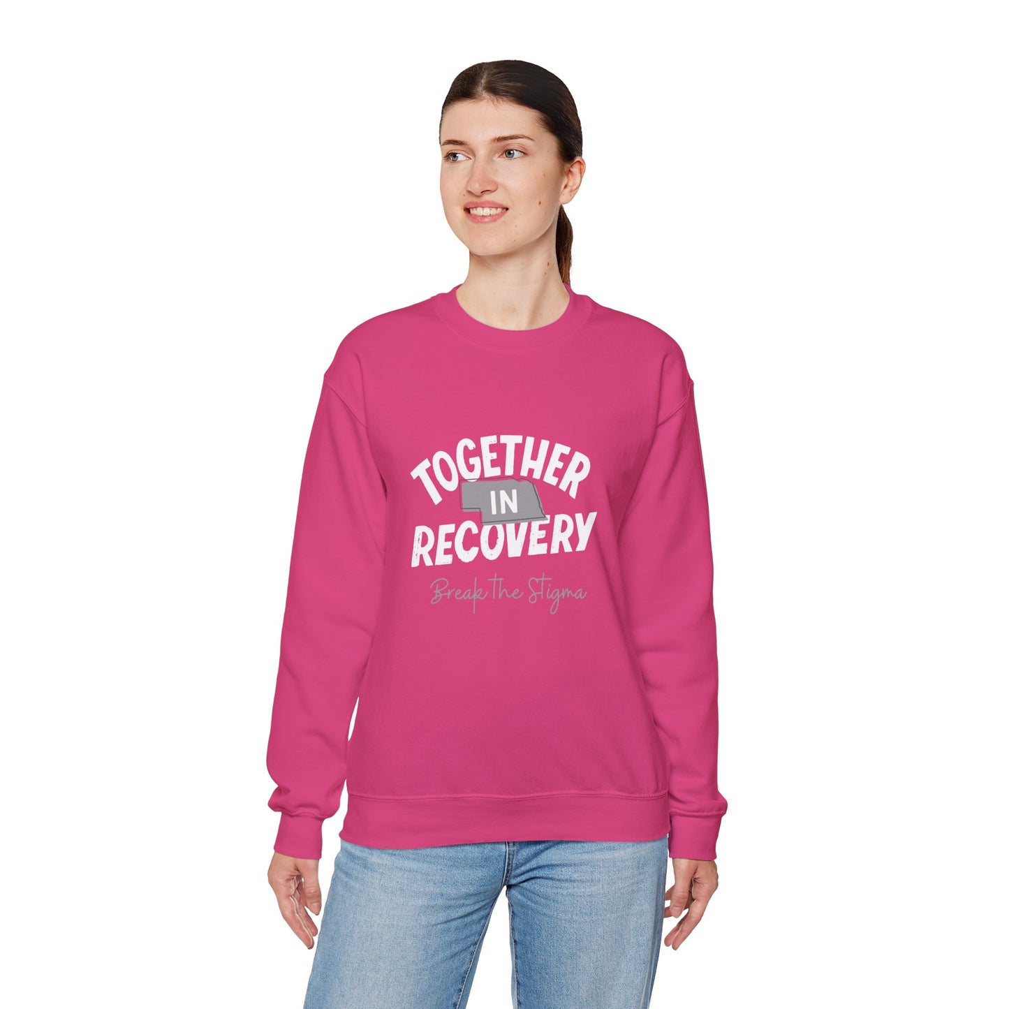 Together in Recovery (Nebraska) Unisex Heavy Blend™ Crewneck Sweatshirt