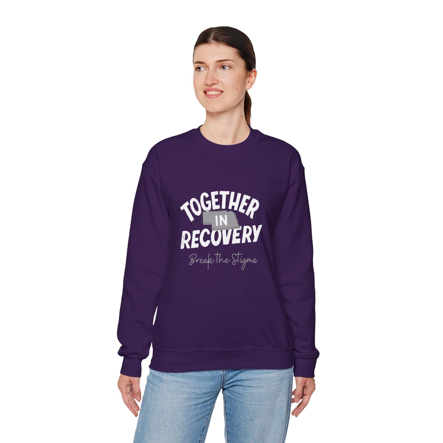 Together in Recovery (Nebraska) Unisex Heavy Blend™ Crewneck Sweatshirt