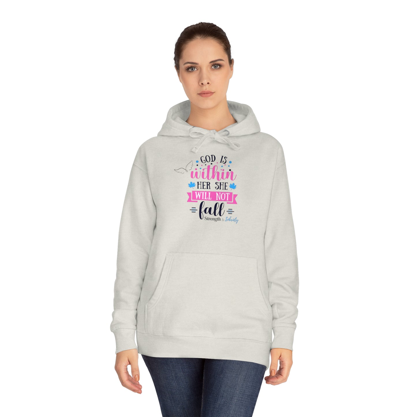 God is Within Her Unisex Fleece Hoodie