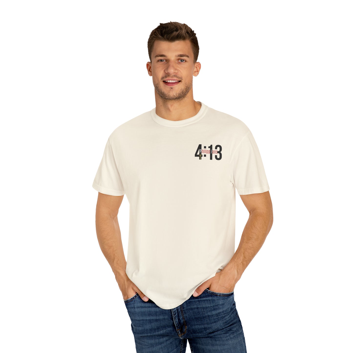 4:13 Unisex Garment-Dyed T-shirt on light colors