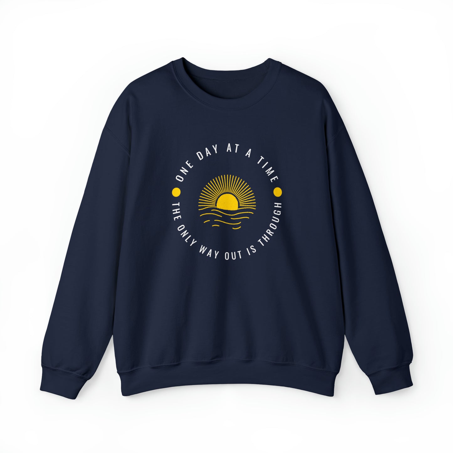 One Day at a Time Unisex Heavy Blend™ Crewneck Sweatshirt