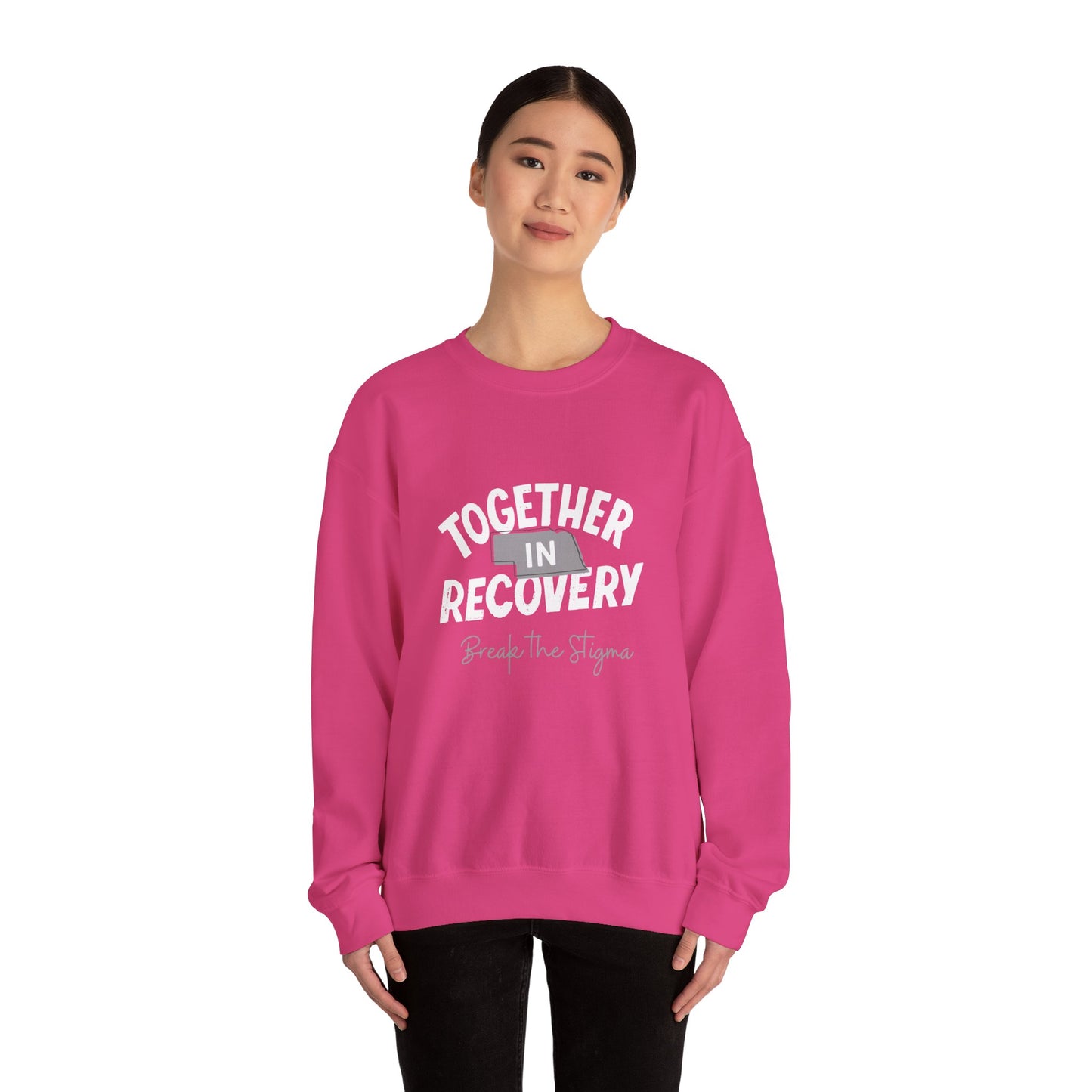 Together in Recovery (Nebraska) Unisex Heavy Blend™ Crewneck Sweatshirt