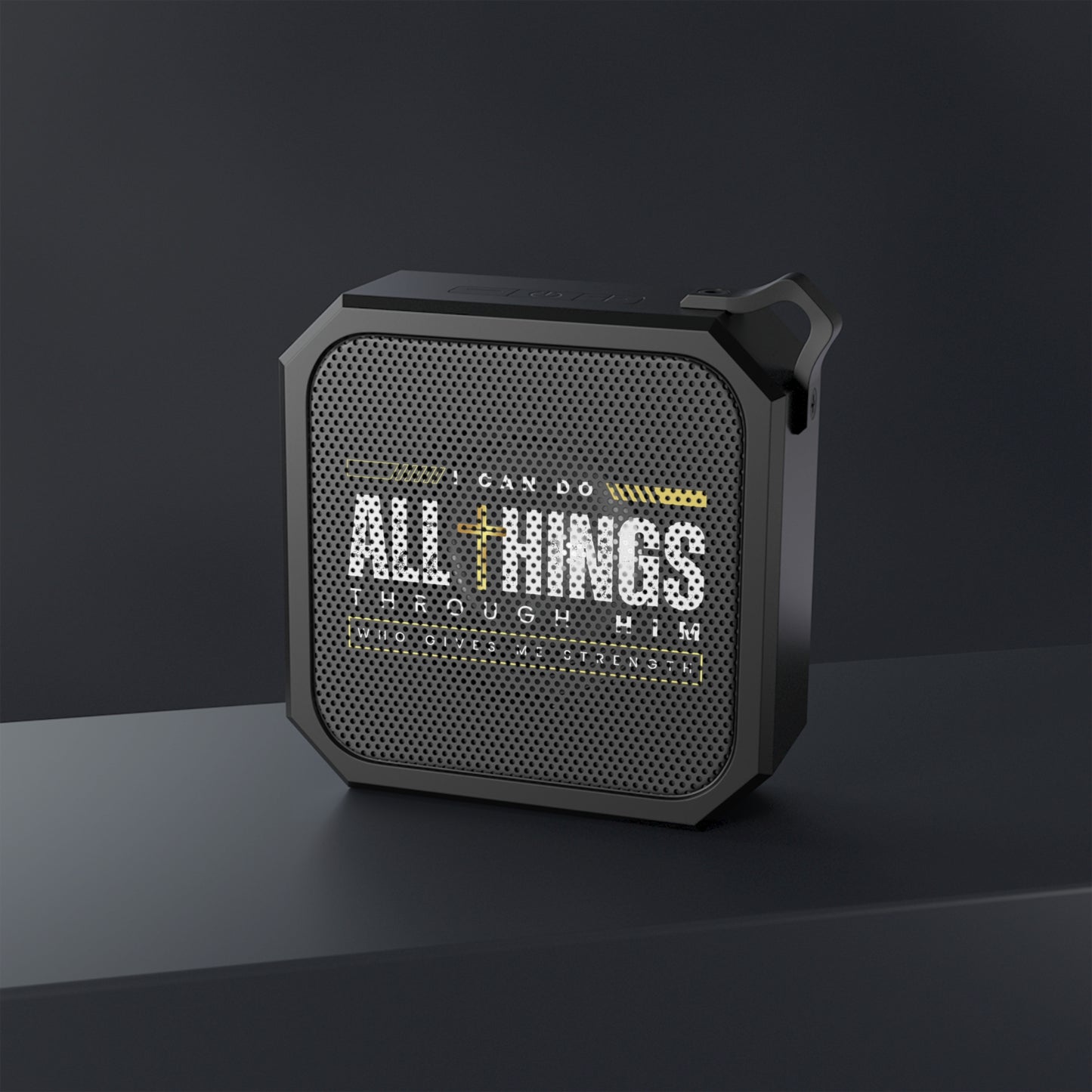 All Things Through Him Outdoor Bluetooth Speaker