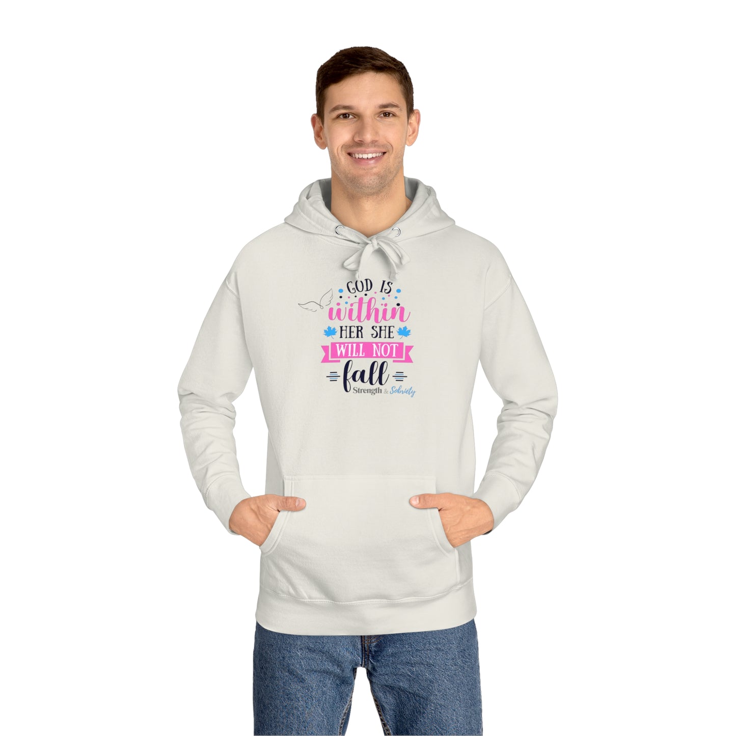 God is Within Her Unisex Fleece Hoodie