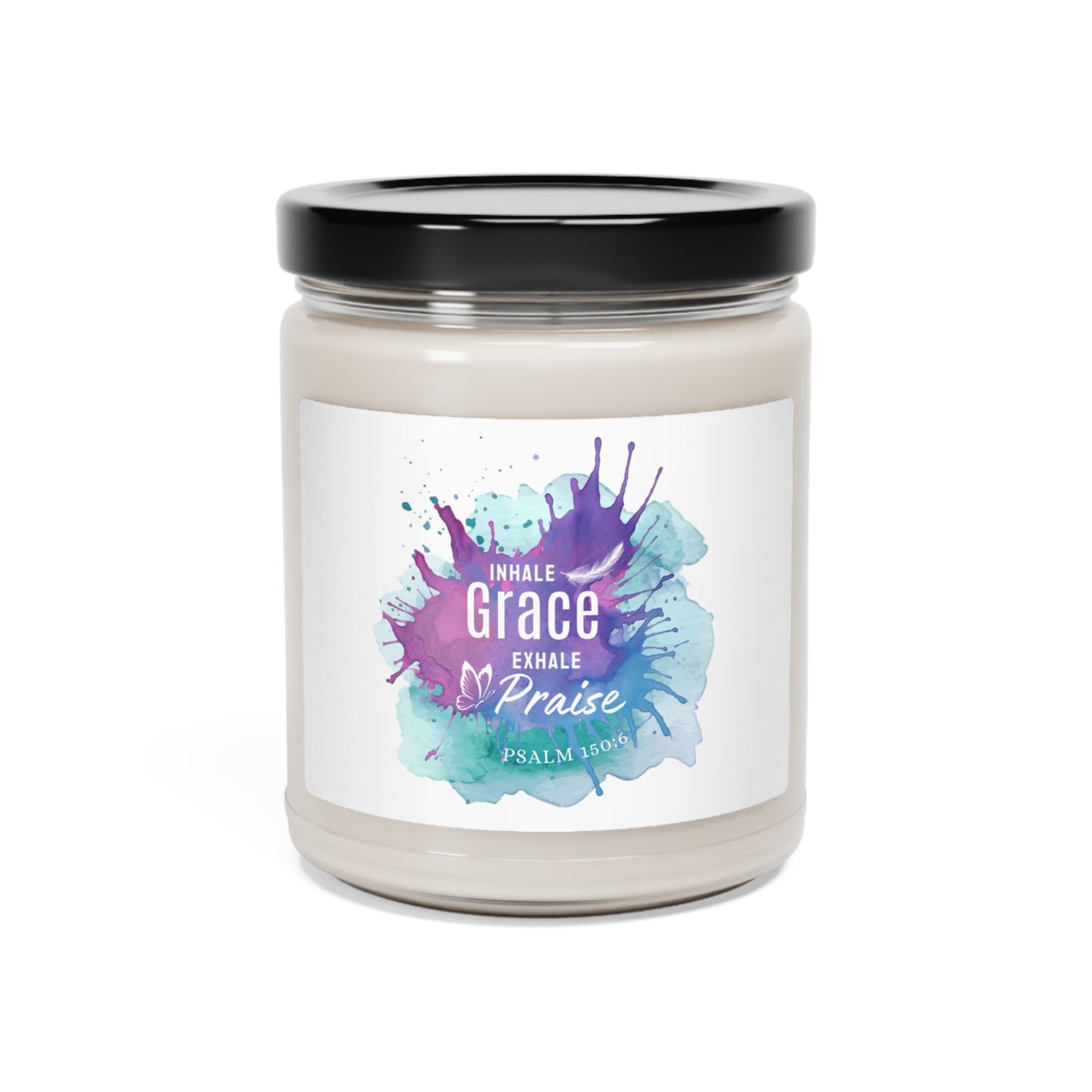 Inhale Grace Scented Soy Candle, 9oz